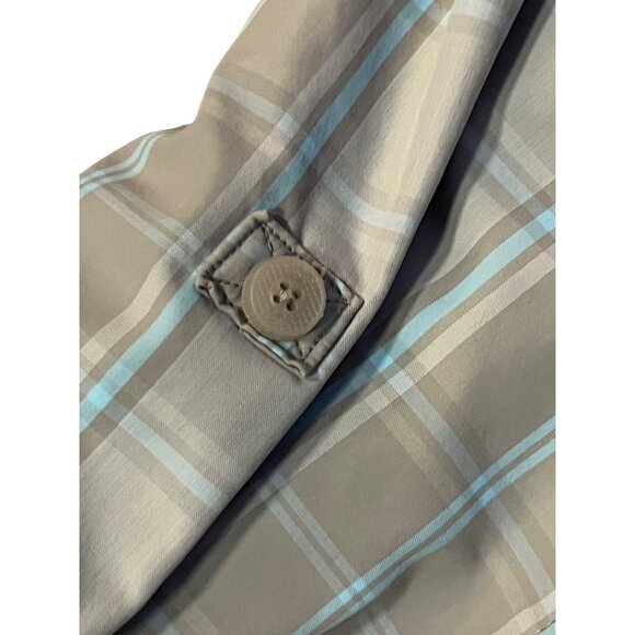 Cabela’s Guidewear Shirt Men’s 2XL Gray Blue Plaid Nylon UPF 50 Fishing Hiking - Picture 5 of 16